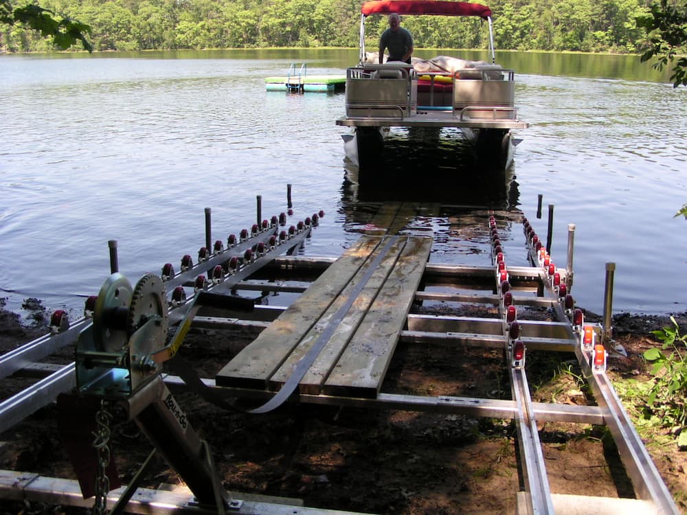 Roll-N-Go Premium Pontoon Boat Ramp System