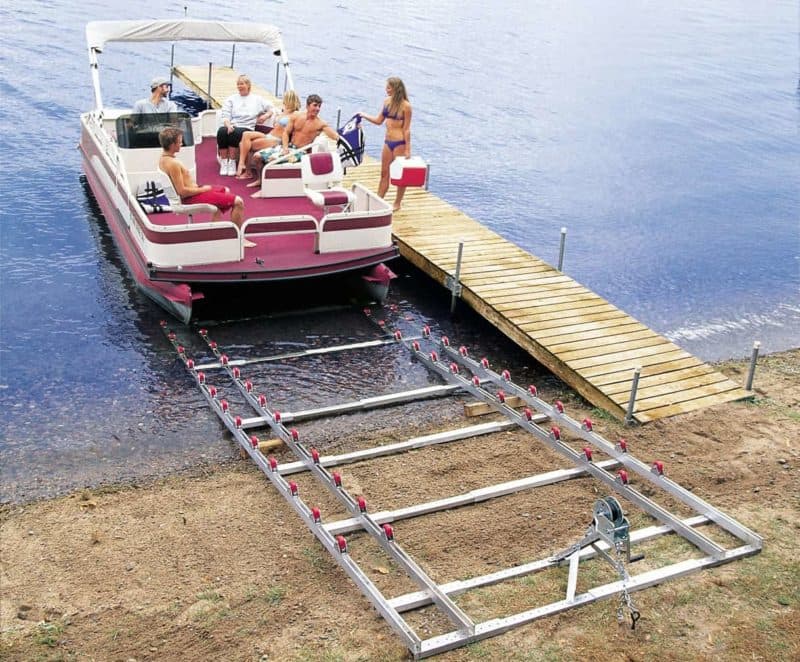 Roll-N-Go Premium Pontoon Boat Ramp System